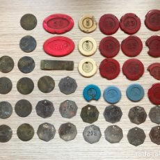 Monedas locales: LOTE FICHAS MERCANTIL ZARAGOZA