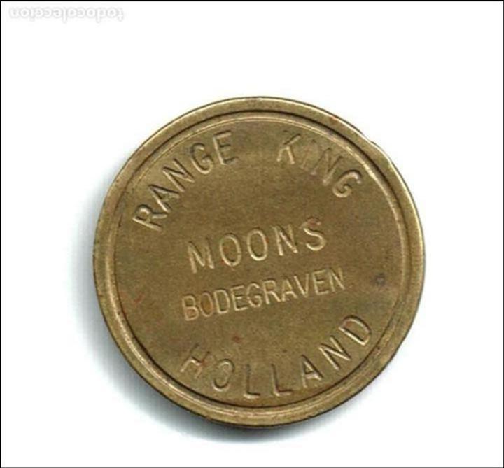 Monedas locales: FICHA MAQUINA JUEGOS HOLANDA MOONS BODEGRAVEN RANGE KING - Foto 1