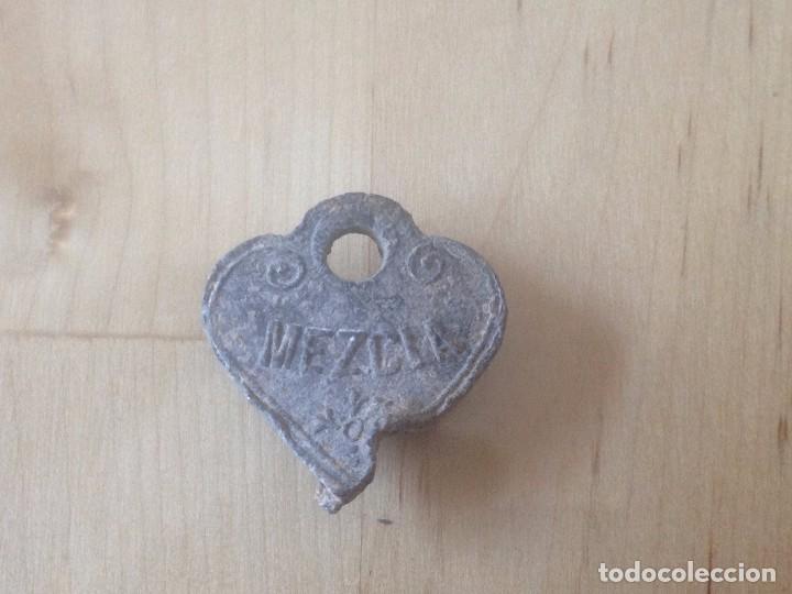 Monedas locales: Precinto de plomo Manuel Marcos Salamanca Mezcla - Foto 2