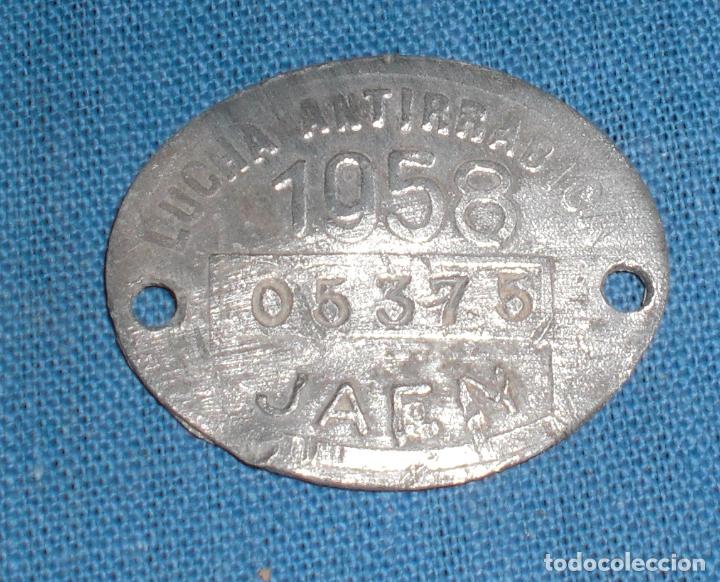 Monedas locales: Ficha antirrabica 1958 Jaen - Foto 1