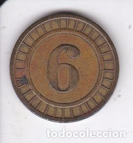 Monedas locales: FICHA LOCAL CON EL NUMERO 6 o 9  (moneda) - Foto 1