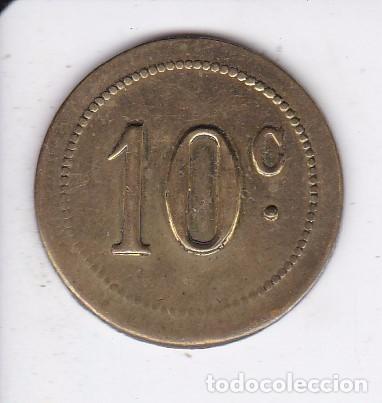 Monedas locales: FICHA  DE 10 CENTIMOS SIN NOMBRE (MONEDA) - Foto 1
