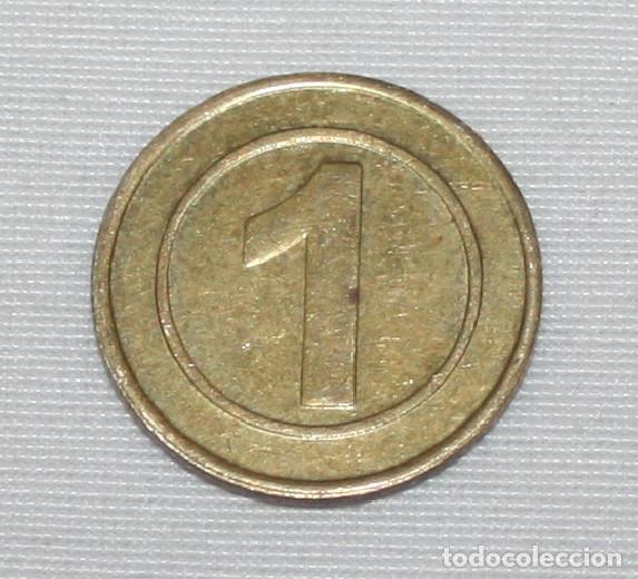 Moedas locais: 1, FICHA MEDALLA JETON TOKEN A IDENTIFICAR