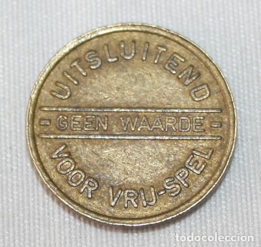 Moedas locais: GEEN WAARDE UITSLUITEND VOOR VRIJ-SPEL, FICHA COMERCIAL MEDALLA JETON TOKEN A IDENTIFICAR