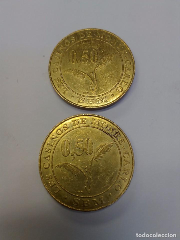 Monedas locales: Dos monedas del Casino de Montecarlo - Foto 3