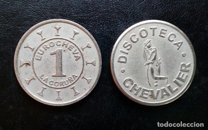 Monedas locales: FICHA / MONEDA PARA CONSUMICI&Oacute;N DISCOTECA CHEVALIER - Foto 1