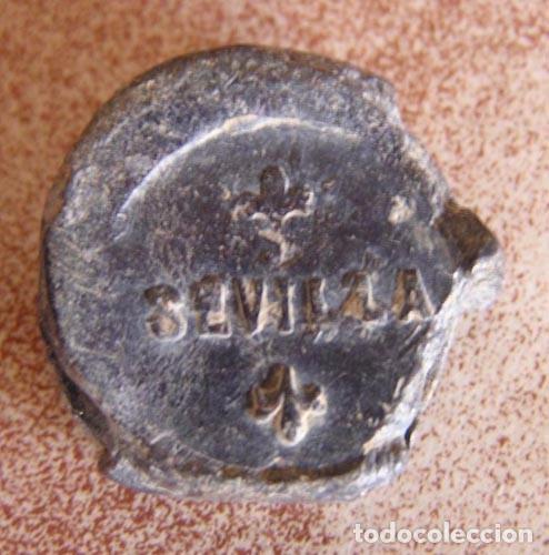 Monedas locales: Precinto plomo / Matias Gimenez y C&ordf; / Sevilla - Foto 2