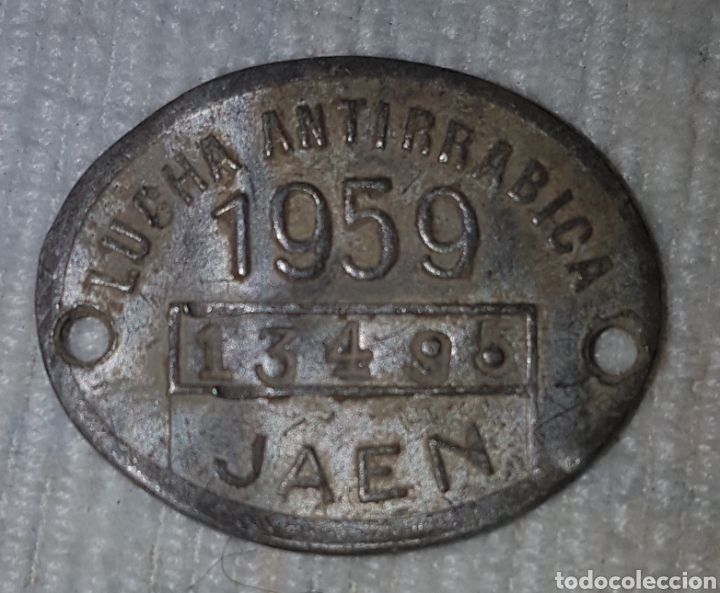 Monedas locales: Ficha antirabica Jaen 1959 - Foto 1