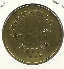 Monedas locales: FICHA MUSIC-HALL,LA MARINA 10cts - Foto 2