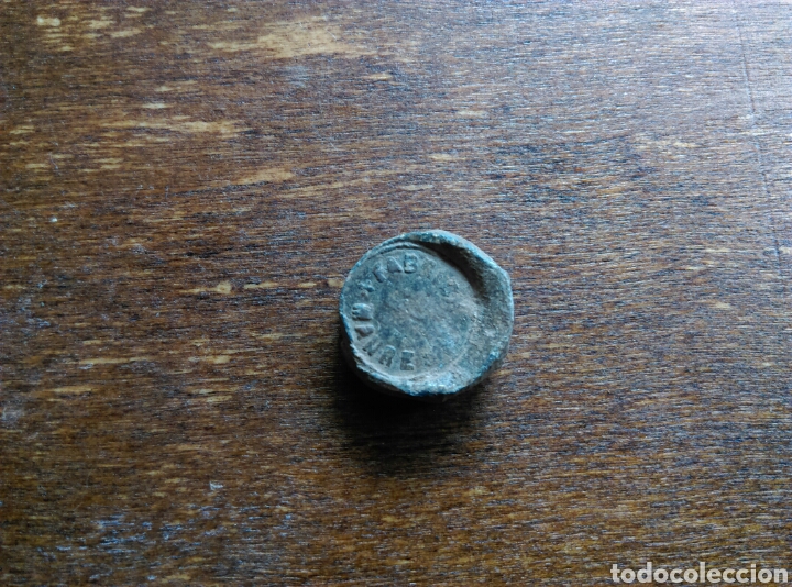 Monedas locales: Plomo precinto aduana - Foto 1