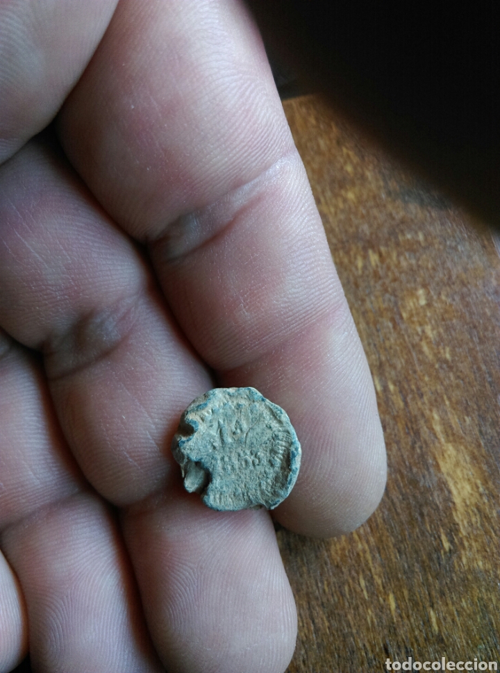 Monedas locales: Plomo precinto aduana - Foto 1