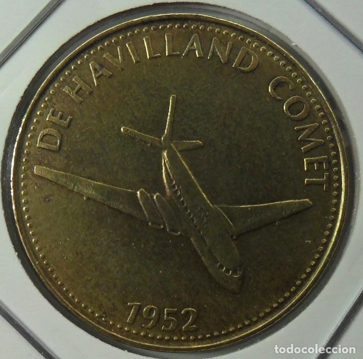 Monedas locales: FICHA SHELL CONMEMORATIVA - DE HAVILLAND COMET - 1952 - Foto 1