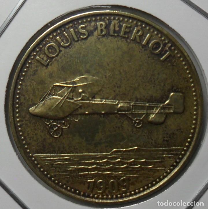 Monedas locales: FICHA SHELL CONMEMORATIVA - LOUIS BLERIOT - 1909 - Foto 1