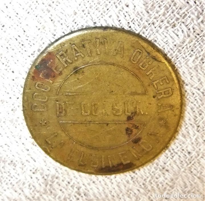 Monedas locales: MONEDA DE 10 C&Eacute;NTIMOS COOPERATIVA OBRERA DE CONSUM LA RUBINENCA 1933 - Foto 1