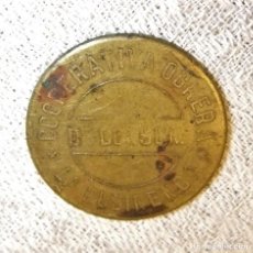 Monedas locales: MONEDA DE 10 CÉNTIMOS COOPERATIVA OBRERA DE CONSUM LA RUBINENCA 1933