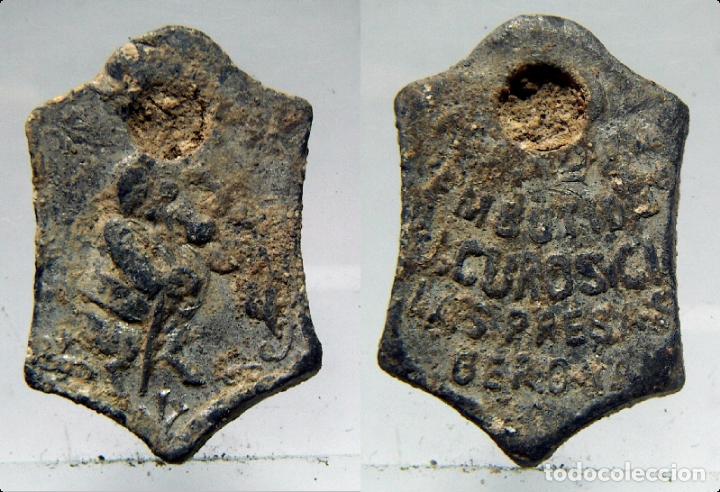 Monedas locales: PRECINTO O MARCHAMO COMERCIAL DE PLOMO GERONA - Foto 1