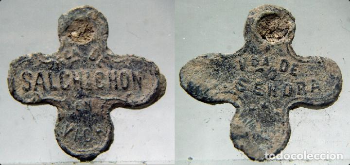 Monedas locales: PRECINTO O MARCHAMO COMERCIAL DE PLOMO VICH - Foto 1