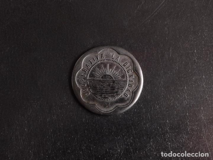Monedas locales: 10 CENTIMOS, COOPERATIVA LA DIGNIDAD, BARCELONA - Foto 2