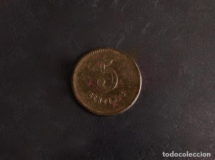 Monedas locales: 5 CENTIMOS, U.C.B. EL RELOJ Y LA DIGNIDAD, BARCELONA - Foto 3
