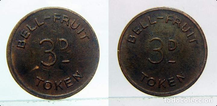 Monedas locales: FICHA, TOKEN BELL FRUIT 3d. - Foto 1