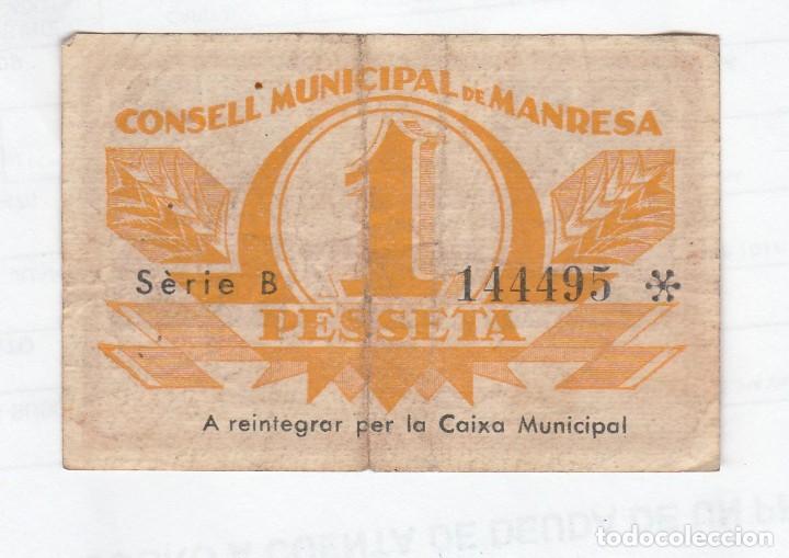 Monedas locales: MANRESA- 1 PESETA- - Foto 2
