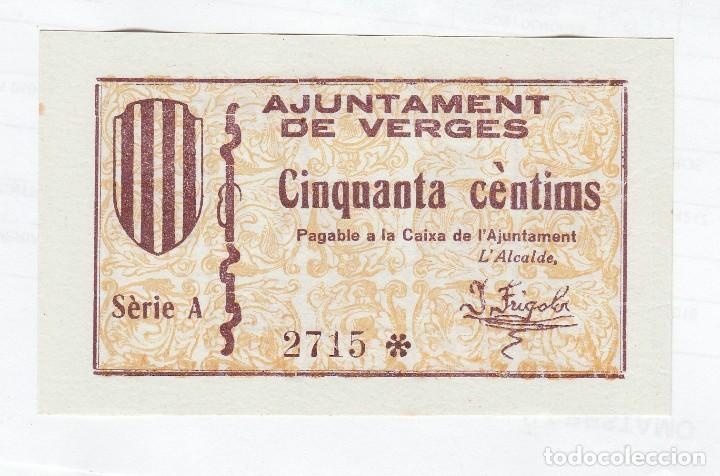 Monedas locales: VERGES- 50 CENTIMOS- SC - Foto 1