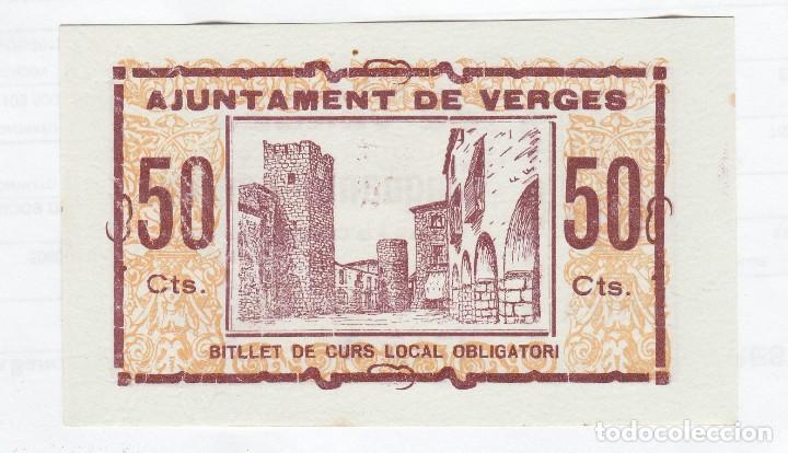 Monedas locales: VERGES- 50 CENTIMOS- SC - Foto 2