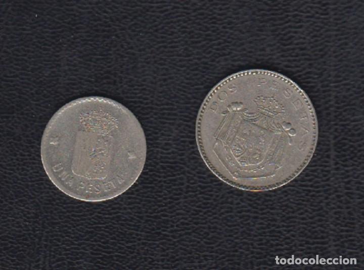Monedas locales: FICHAS DE CASINO ANTIGUAS. 1 Y 2 PTAS. REF AF - Foto 1