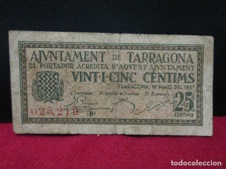Monedas locales: 25 CENTIMS AJUNTAMENT DE TARRAGONA - Foto 1