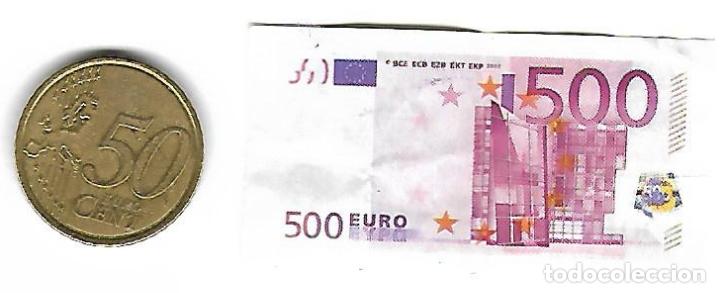 Monedas locales: MINI BILLETE DE 500 &euro; - Foto 1