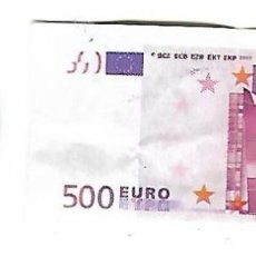 Monedas locales: MINI BILLETE DE 500 €. Lote 134324278