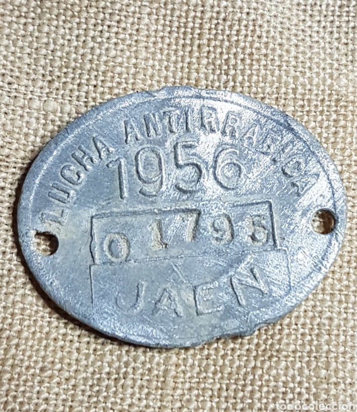 Monedas locales: Ficha antirrabica Jaen 1956 - Foto 1