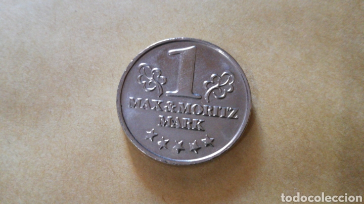 Monedas locales: Ficha 1 marco Max y Moritz - Foto 2