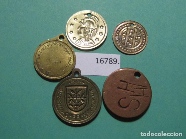 Monedas locales: lote Medallas , token, jet&oacute;n - Foto 2