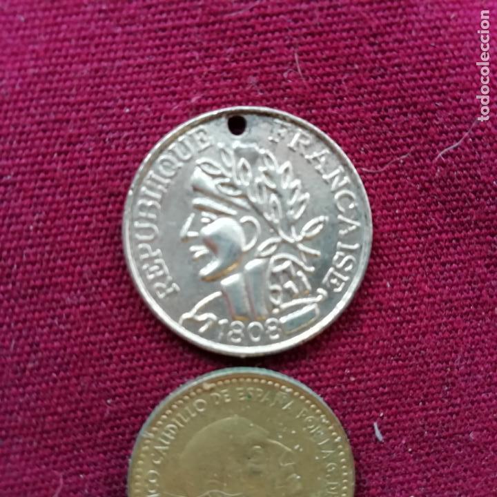 Monedas locales: Ficha. Francia. Napole&oacute;n - Foto 1