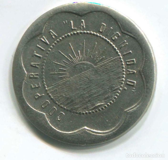 Monedas locales: 10 c&eacute;ntimos. Cooperativa la Dignidad. Barcelona - Foto 1
