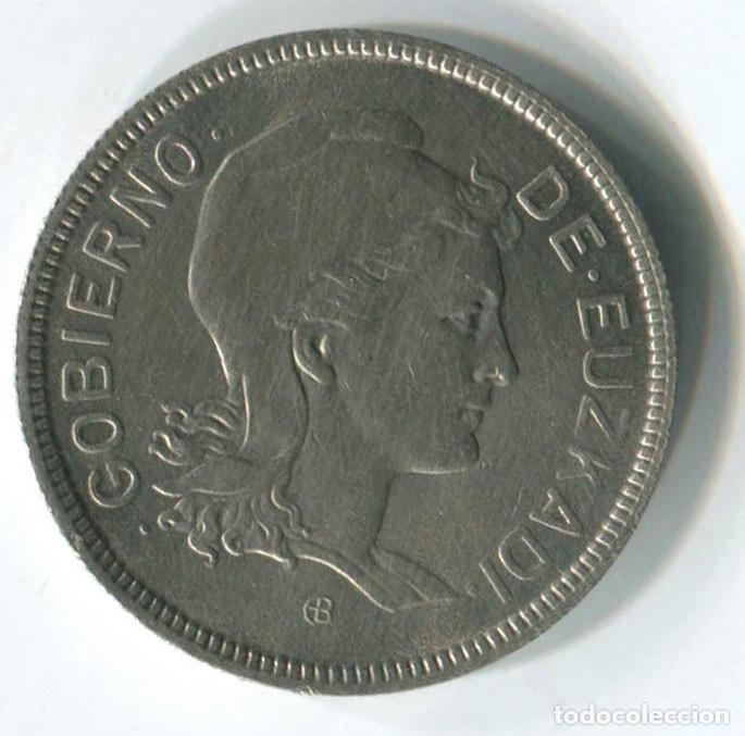 Monedas locales: Euzkadi. 2 pesetas 1937. - Foto 1
