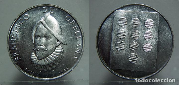 Monedas locales: MEDALLA DE FRANCISCO DE ORELLANA ALUMINIO - Foto 1
