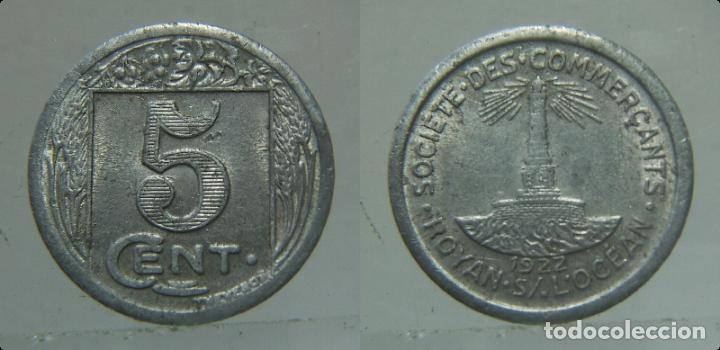 Monedas locales: TOKEN SOCIETE DES COMMERCANTS 5 Centimes Royan - Foto 1
