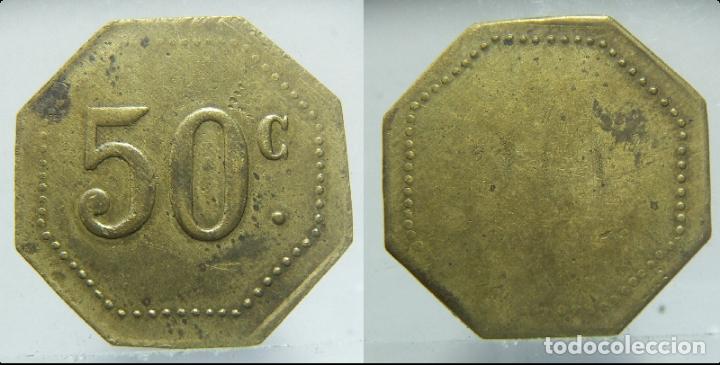 Monedas locales: FICHA 50 CENTIMOS 27mm - Foto 1