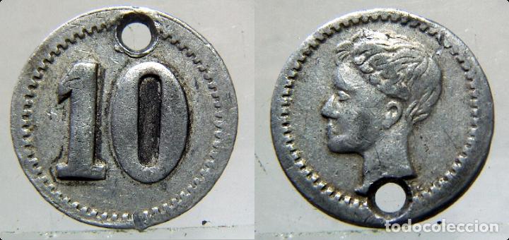Monedas locales: FICHA A IDENTIFICAR 21mm ALUMINIO - Foto 1