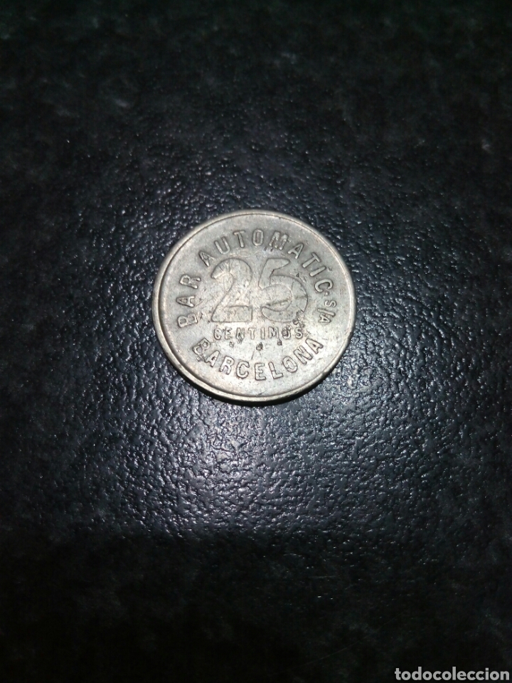 Monedas locales: Bar Automatic. 25 centimos. Barcelona - Foto 1