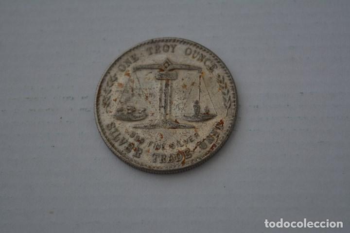 Monedas locales: ONE TROY OUNCE.SILVER TRADE UNIT.TOKEN MONEDA - Foto 1