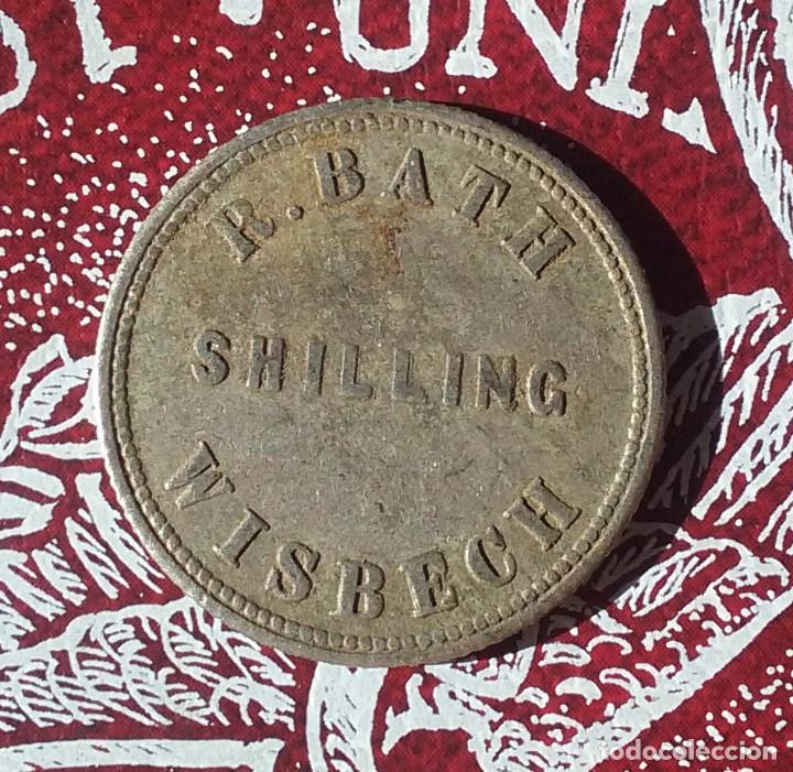 Monedas locales: FICHA - JETON - TOKEN - R. BATH SCHILLING WISBECH - Foto 1
