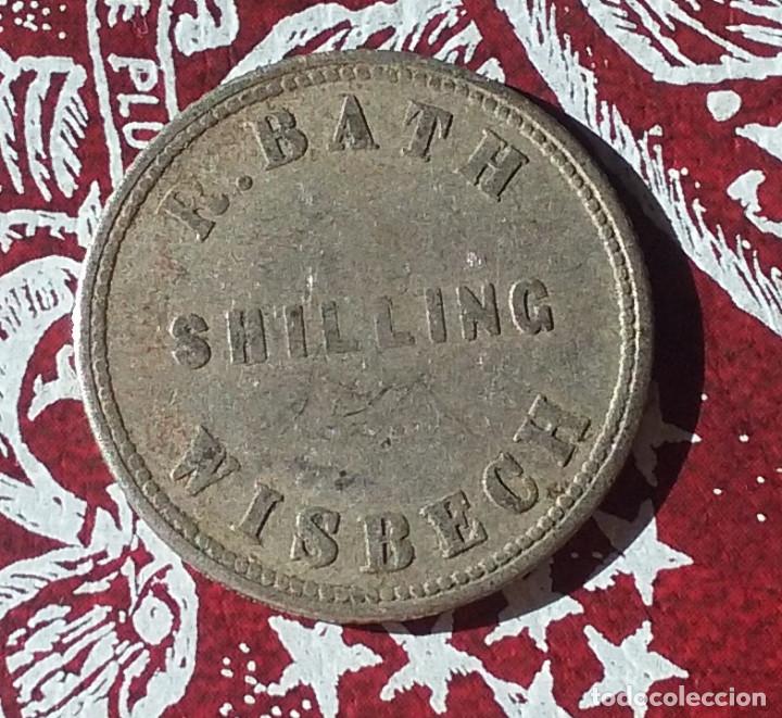 Monedas locales: FICHA - JETON - TOKEN - R.BATH SCHILLING WISBECH - Foto 2