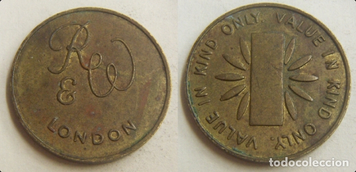 Monedas locales: TOKEN LONDON - VALUE IN KIND ONLY - Foto 1