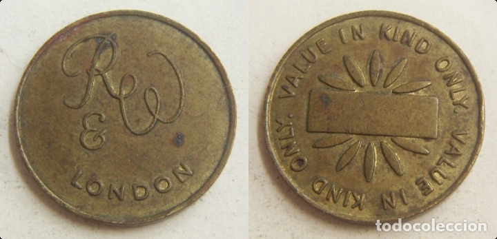 Monedas locales: TOKEN LONDON - VALUE IN KIND ONLY - Foto 1