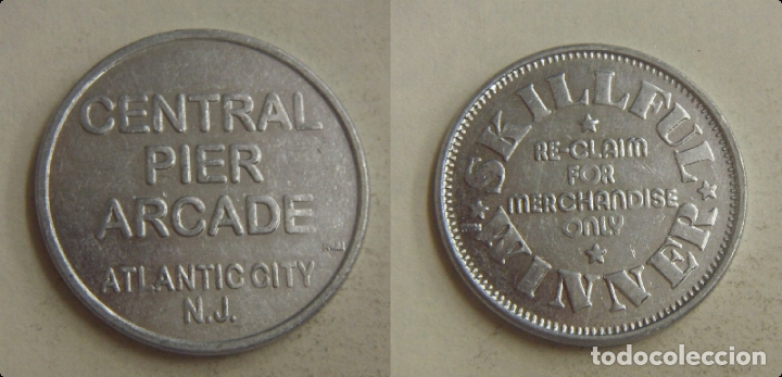 Monedas locales: Token central pier arcade skillful winner - Foto 1