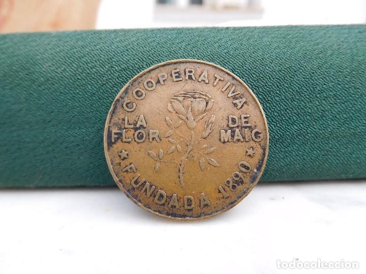 Monedas locales: Moneda local cooperativa la flor de maig 10 centims - Foto 2