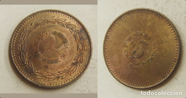 Monedas locales: FICHA. VALUE TOKEN. ONLY VENDING 5 - Foto 1